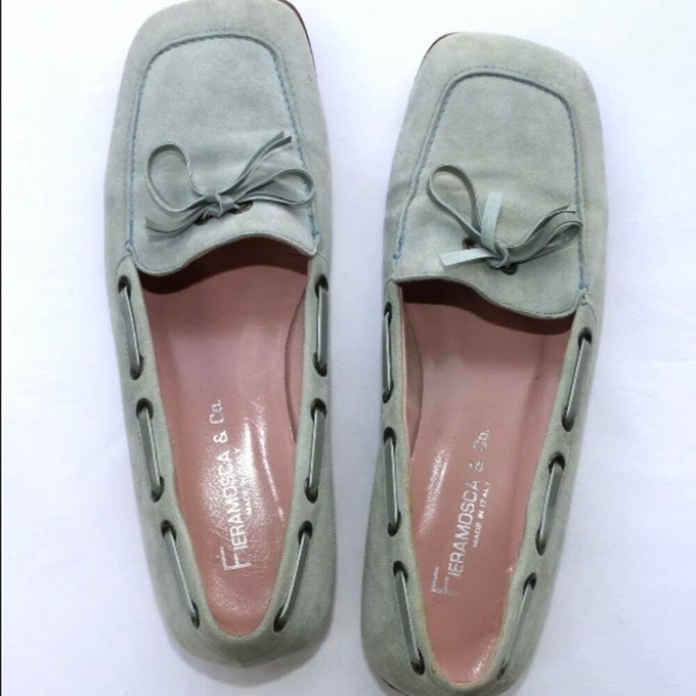 Fieramosca‎ Italy Square Toe Suede Driving Mocs